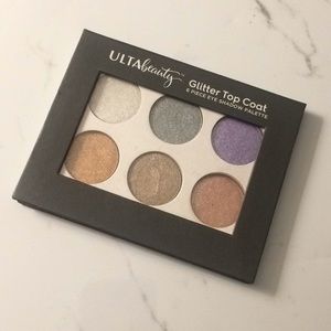 ULTA Glitter Top Coat 6 PIECE EYESHADOW PALETTE